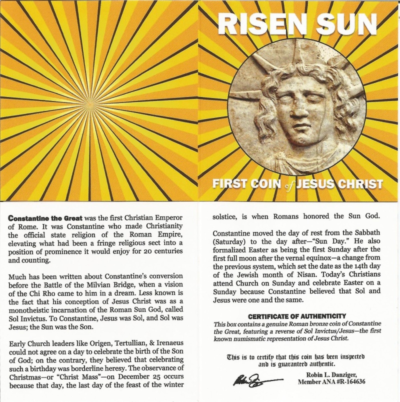 Risen Sun: The First Coin Of Jesus Christ (Mini Album)