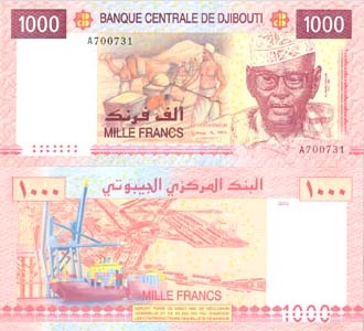Djibouti P42(U) 1,000 Francs