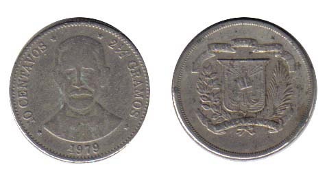 Dominican Rep. Km50(Vg-F) 10 Centavos