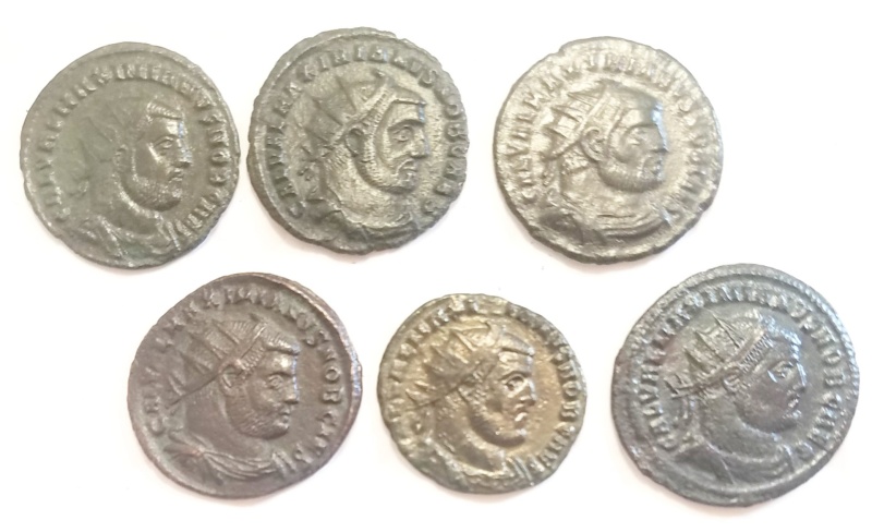 Lot Of 6 Galerius Ae3 (Vf+)