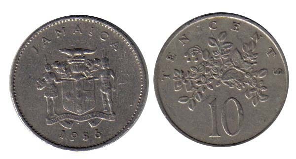 Jamaica Km47(F-Vf) 10 Cents