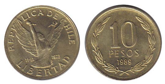 Chile Km218(U) 10 Pesos