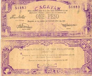 Phil. Guerillas Cagayan Ps187(Xf) 1 Peso