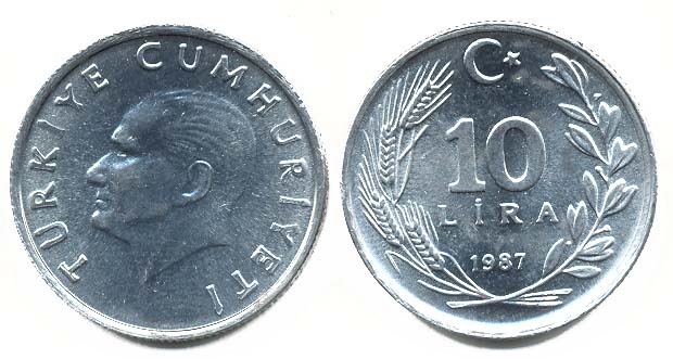 Turkey Km964(Vf) 10 Lira