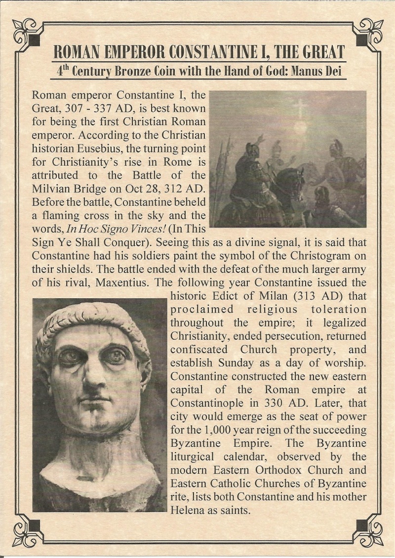 Roman Emperor Constantine “Hand Of God” (Album)