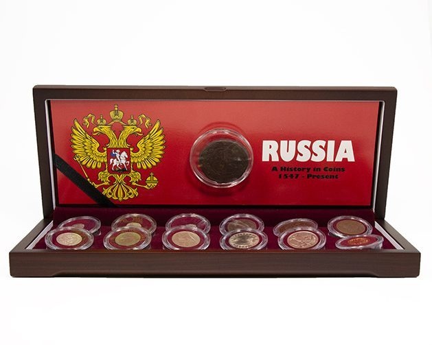 The History Of Russia: Ivan The Terrible – Vladimir Putin. (Thirteen-Coin Boxed Set)