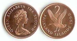 Falkland Islands Km3a(U) 2 Pence