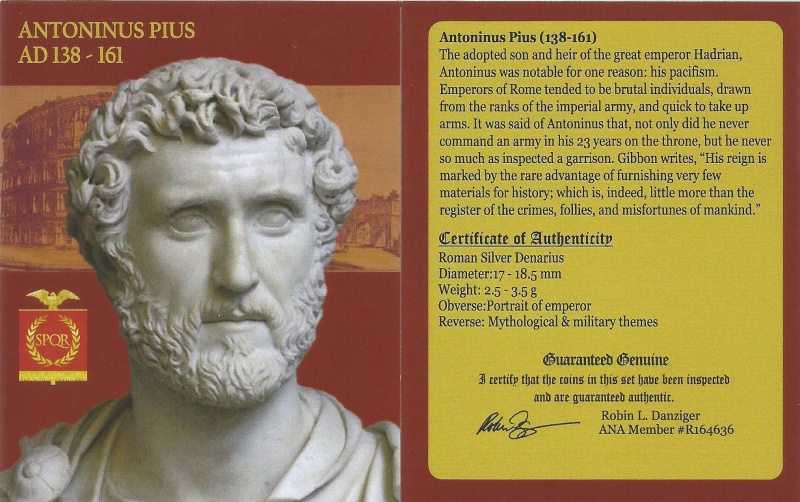 Roman Silver Denarius Of Antoninus Pius (Ad 138-161) Ngc(F)