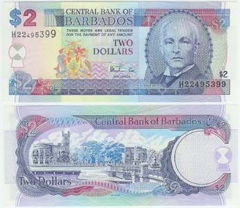 Barbados P36(U) 2 Dollars