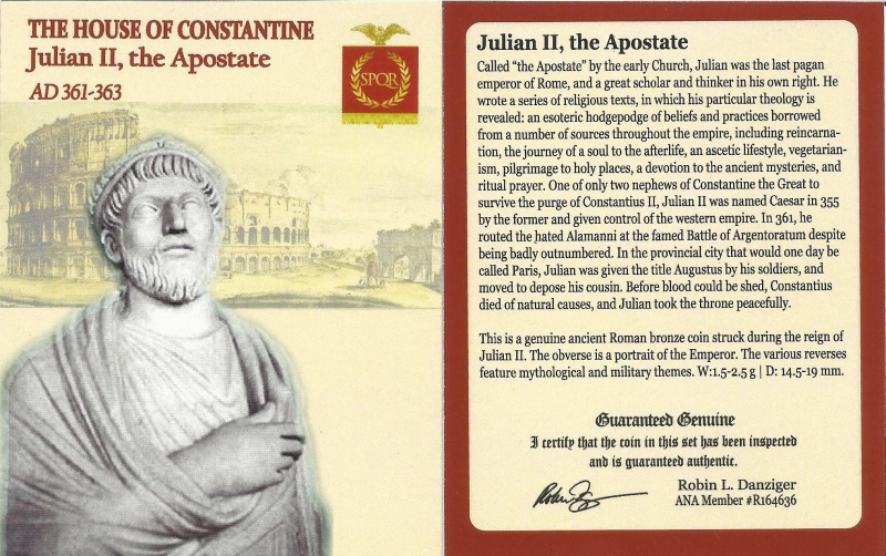 Roman Ae Of Julian Ii (As Augustus) (Ad 361-363) Ngc(Vf)