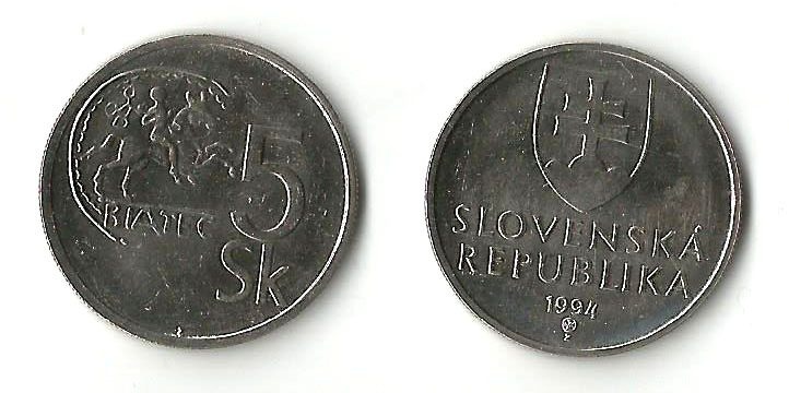 Slovak Republic Km14(U) 5 Koruny
