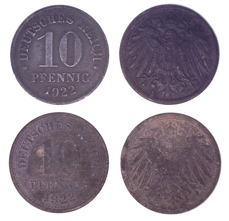 Germany Km26(Vg-F) 10 Pfennig
