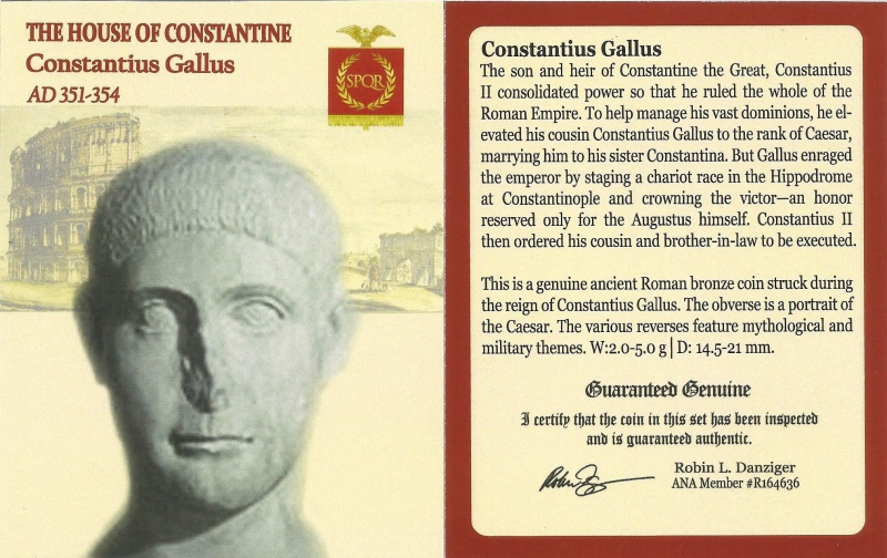 Roman Ae Of Constantius Gallus (Ad 351-354) Ngc(Xf)
