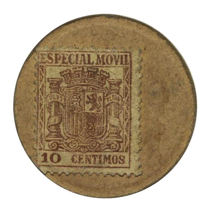 Spanish 10 Centimes Stamp Money