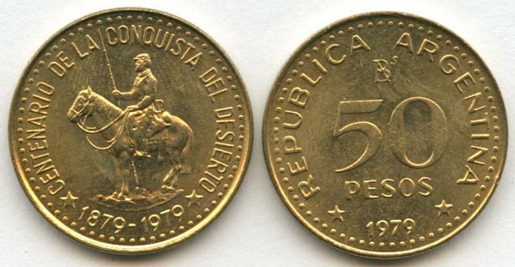 Argentina Km84(U) 50 Pesos