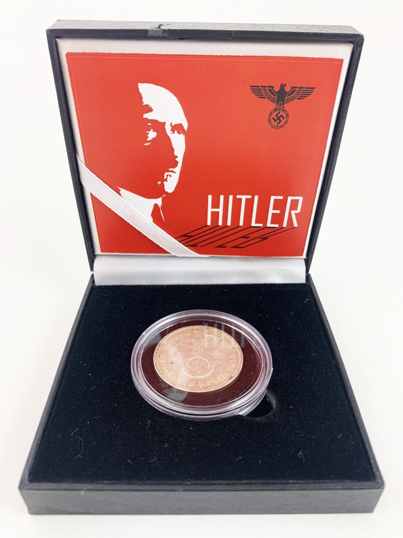Adolph Hitler: Silver 5 Reichsmark Box (Black Box)