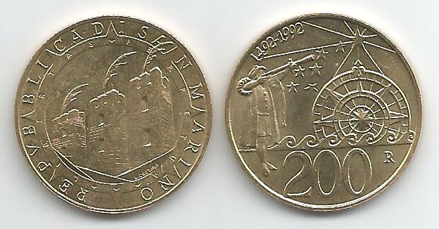 San Marino Km285(U) 200 Lire