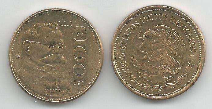 Mexico Km493(U) 100 Pesos