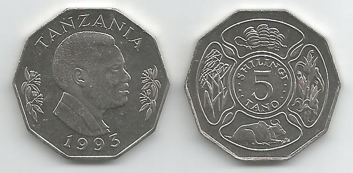 Tanzania Km23(U) 5 Shilingi