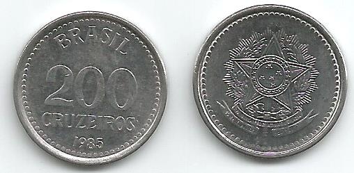 Brazil Km596(U) 200 Cruzeiros