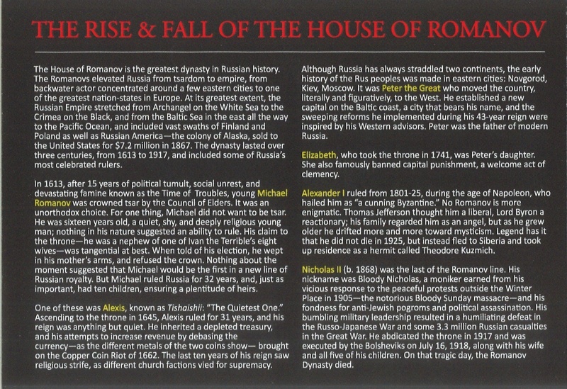 Rise And Fall Of The House Of Romanov (Six-Coin Box)