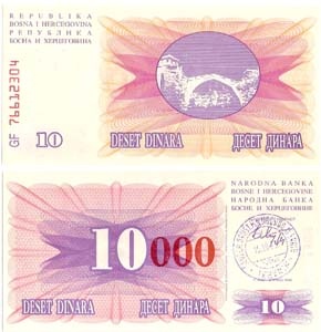 Bosnia-Herzegovina P53b(U) 10,000 Dinara