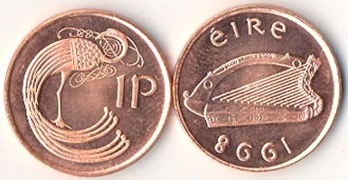Ireland Km20a(U) 1 Penny