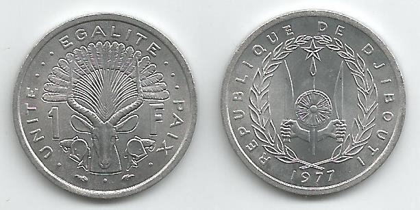 Djibouti Km20(U) 1 Franc