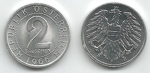 Austria Km2876(U) 2 Groschen