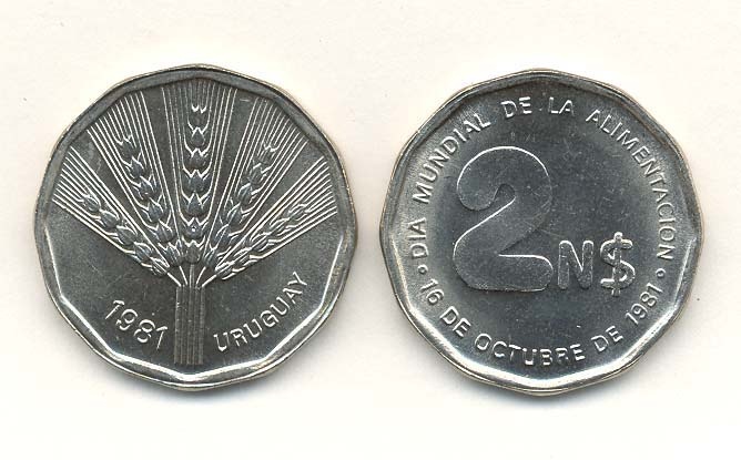 Uruguay Km77(U) 2 New Pesos