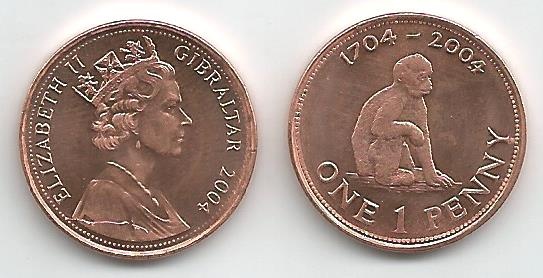 Gibraltar Km1046(U) 1 Penny