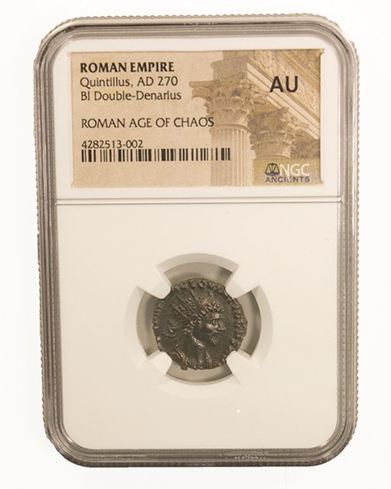 Roman Ae Antoninianus Of Quintillus (Ad270) Ngc(Au)