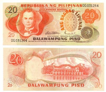 Philippines P155(U) 20 Piso