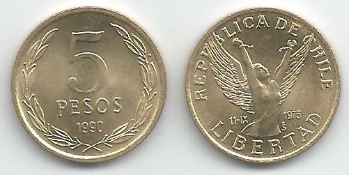 Chile Km217.2(U) 5 Pesos