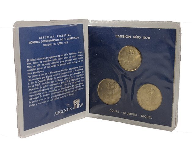 Argentina 20,50,100 Peso Soccer Set (Mini Album)(U)