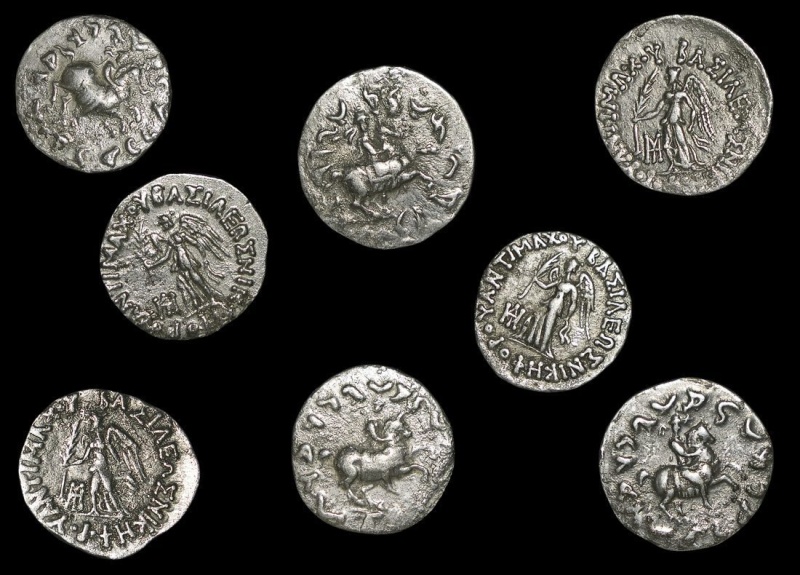 Ancient Greek, India, Indo-Greek Kingdoms, Antimachos Ii (C.174-165 Bce), Silver Drachm,(C)