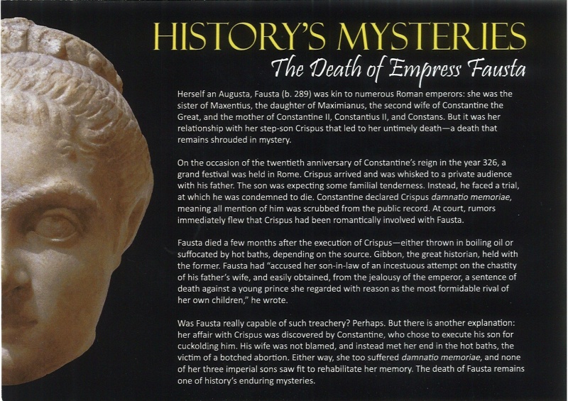 History’S Mysteries: The Death Of Empress Fausta Album