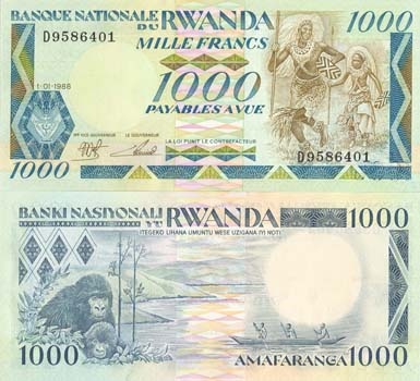 Rwanda P21(U) 1,000 Francs