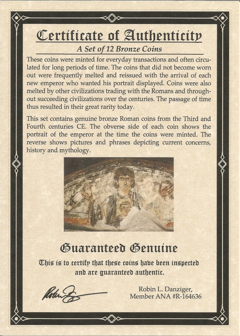 Rise Of Christianity In Ancient Rome: 12 Bronze Coins (Album)