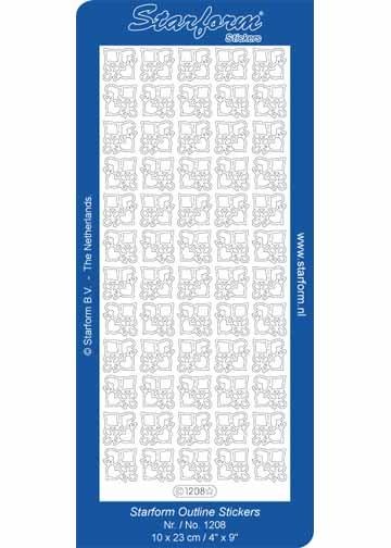 Deco Stickers - Corners Playing Card Shapes