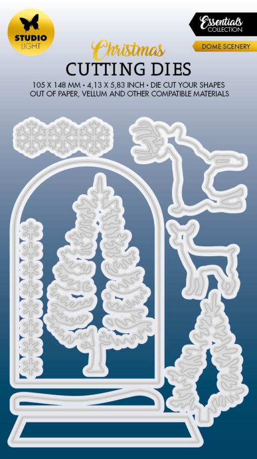 SL Cutting Dies Dome Scenery Essentials 106x146x1mm 9 Pc Nr.557
