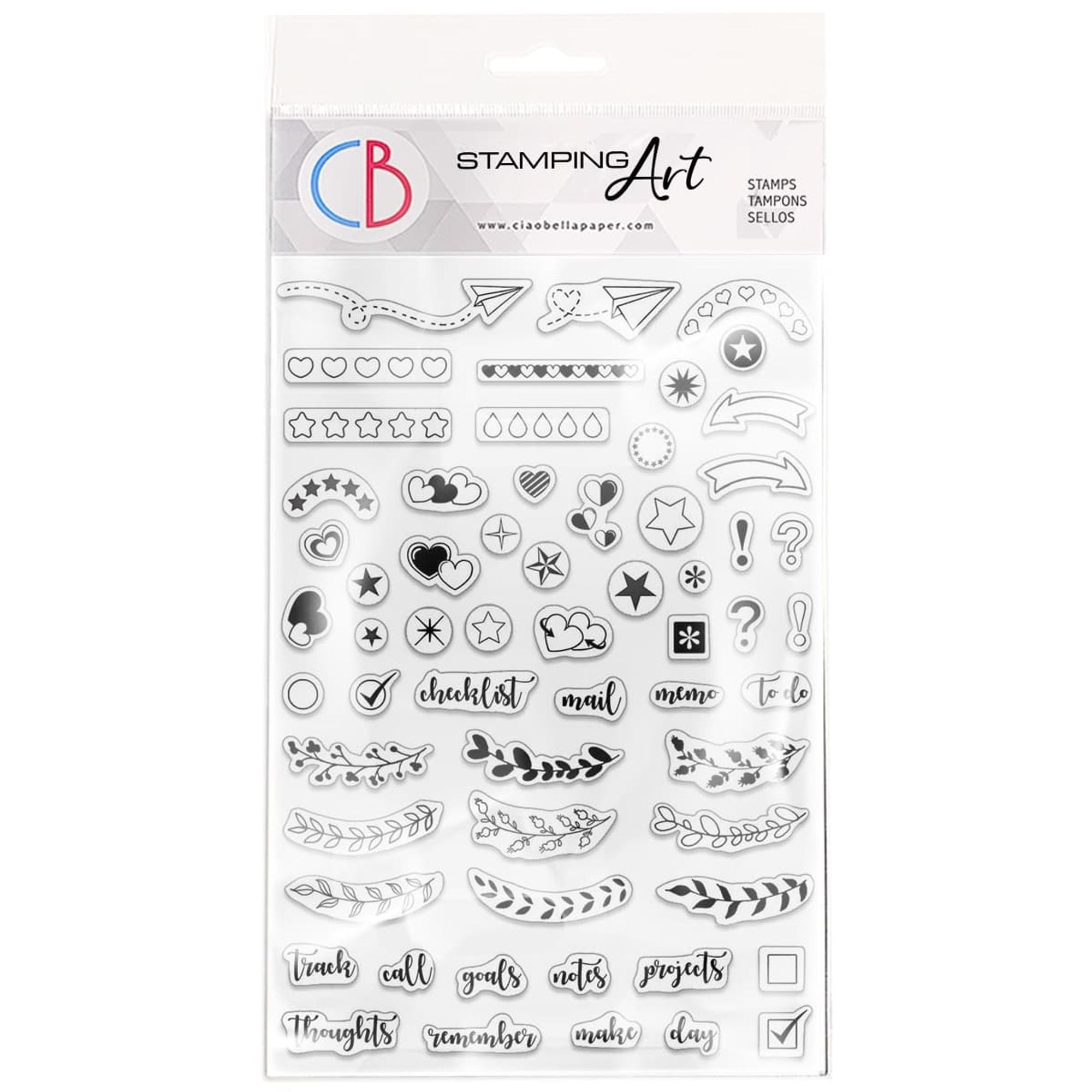 Bujo Planner Clear Stamp 4x6 by Ciao Bella Stamping Art - Aunt Bea's Attic