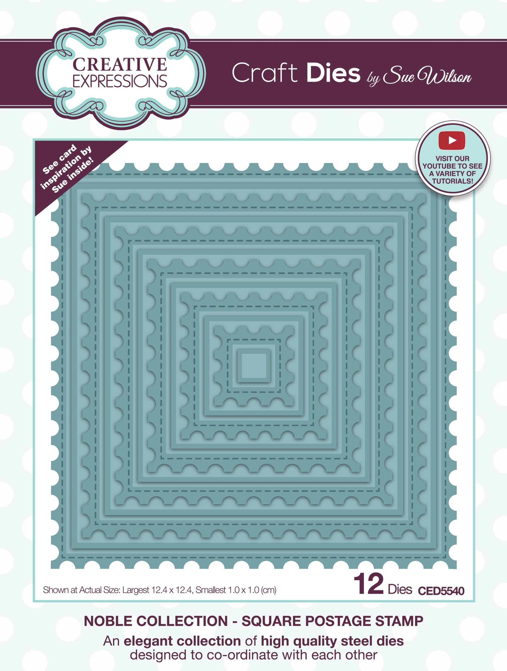 Creative Expressions Craft Die and Stamp Set by Sue Wilson-Sympathy