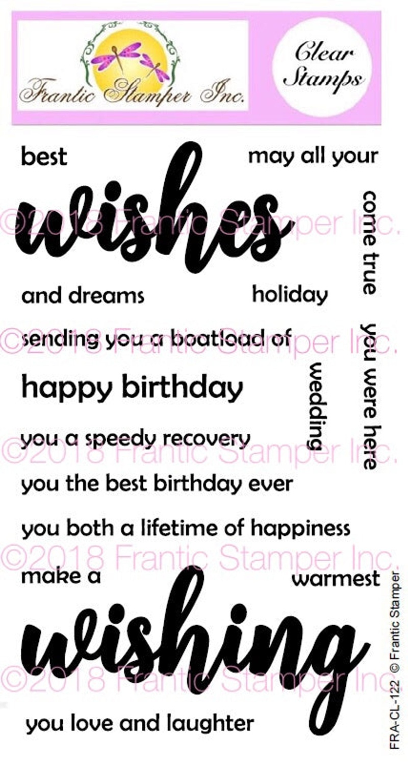 Frantic Stamper Clear Stamp - Giant Wishes
