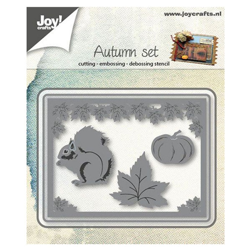 Joy Crafts Cutting-Emboss/Deboss Die - Autumn Set