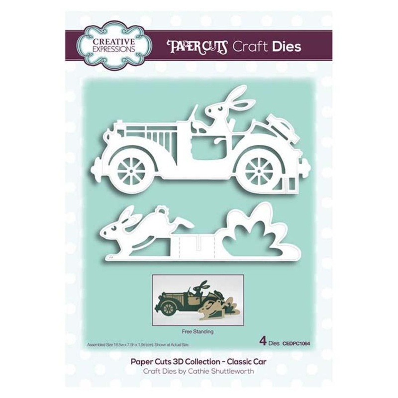 Creative Expressions Paper Cuts 3D Collection - Classic Car