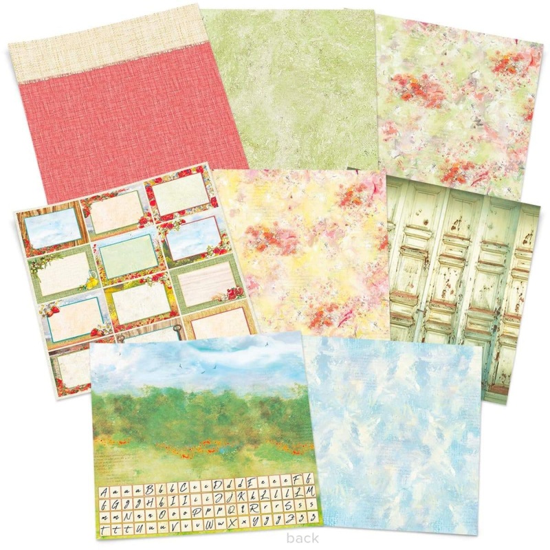 Ciao Bella Under The Tuscan Sun Patterns Pad 12"X12" 8/Pkg