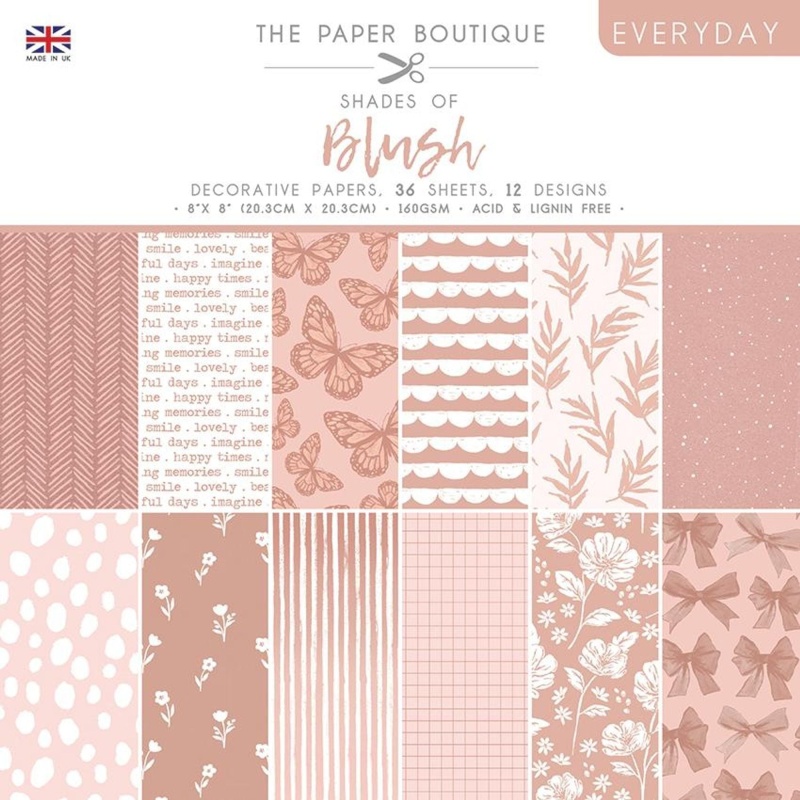 The Paper Boutique Everyday - Shades Of - Blush 8 In X 8 In Pad