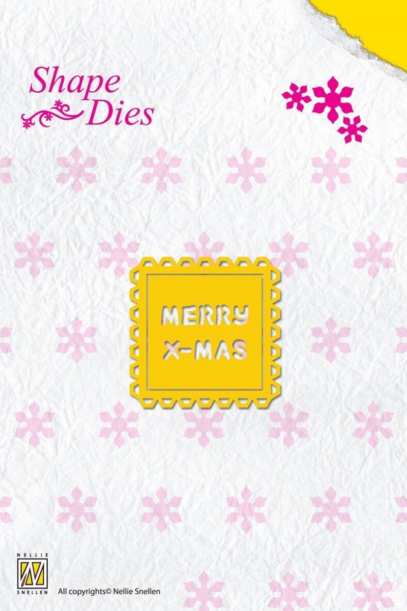 Shape Die Text - Merry Christmas