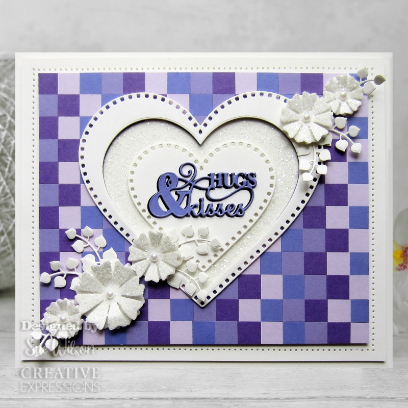 Creative Expressions Sue Wilson Mini Expressions Hugs & Kisses Craft Die